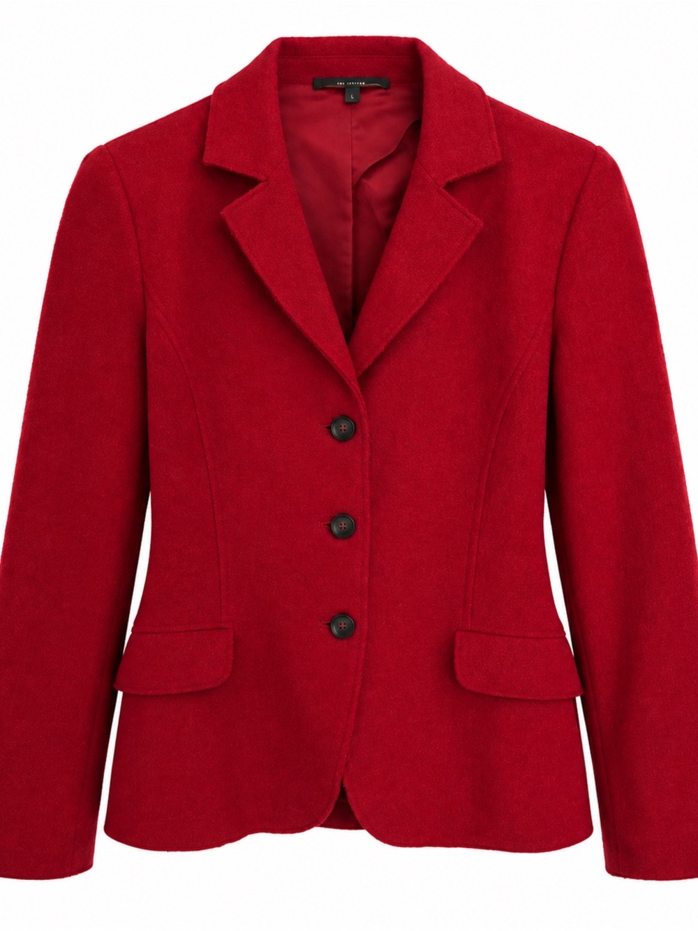 Stunning Weekend Max Mara Red Virgin Wool Blazer, Size L